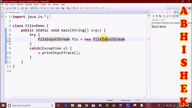 File Handling in Java in Telugu by Kotha Abhishek смотреть онлайн