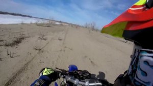 Первый выезд на Yamaha WR400F