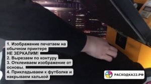 Термотрансферная бумага Lomond + термотрансферная плёнка Firstmark