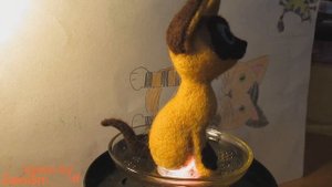 Котенок ГАВ Валяные игрушки из шерсти