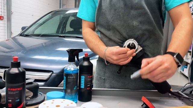 Полировка фары автомобиля инструментами HANKO смотреть онлайн