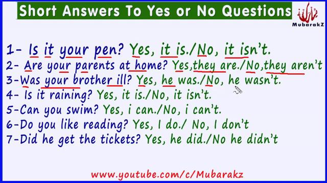 Short Answers Yes Or No Questions | English Lesson Afsoomaali смотреть онлайн