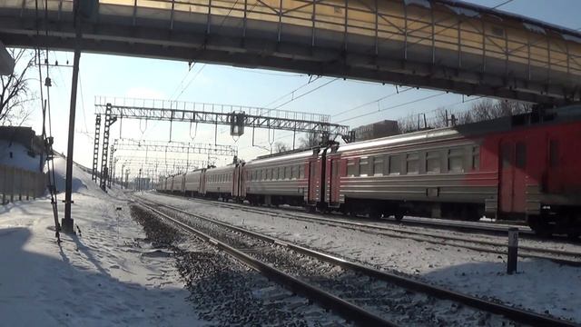 Электропоезд ЭД4М-0260 сообщением Москва - Сергиев Посад смотреть онлайн