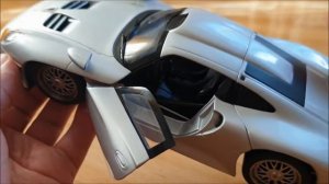 Diecast unboxing Porsche 911 GT1, 1:18 Scale.Автомодели.Обзор