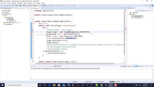 Stage | JavaFX GUI Tutorial for Beginners