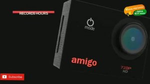 Amigo AC-11 HD Sports Action Camera with 12MP High Resolution Lens | 720p HD Image with Wide Angle