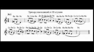 Трихкорд нисходящий от 3 ступени
