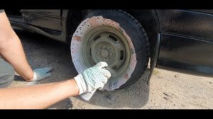 Болотный цвет в тренде или как своими руками покрасить диски за 300р и 10мин как новые