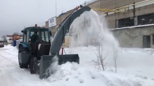 Снегоротор С Гидравлическим Приводом И Погрузочным Желобом  На МТЗ-82