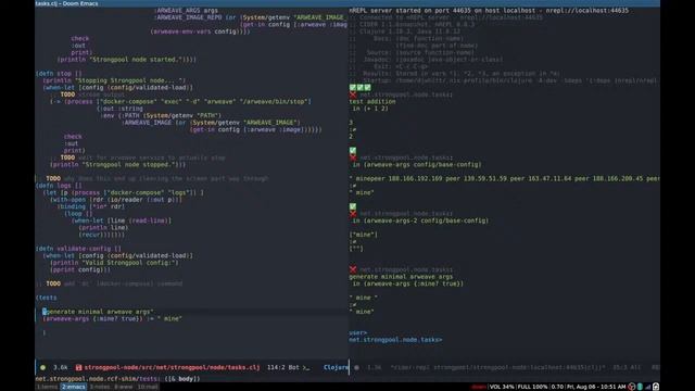 Friday Arweave Hacking - Aug 6, 2021 - Arweave Erlang exploration, RCF (Clojure) experimentation