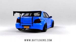 Render: Battle Aero 04-05 Subaru WRX/STI Wide Fender Flare Kit