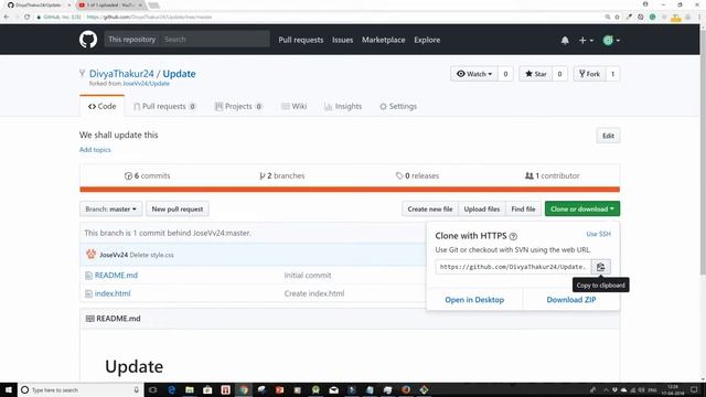 Update a Git Repository using Git Bash смотреть онлайн
