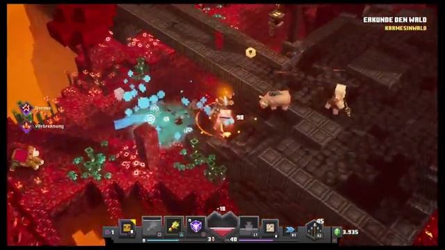 Minecraft Dungeons Ultimate Edition [PS4] #061 - Karmesinwald смотреть онлайн