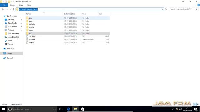 Bellsoft Liberica JDK 11 Installation on Windows 10 with JAVA_HOME Environment Variable