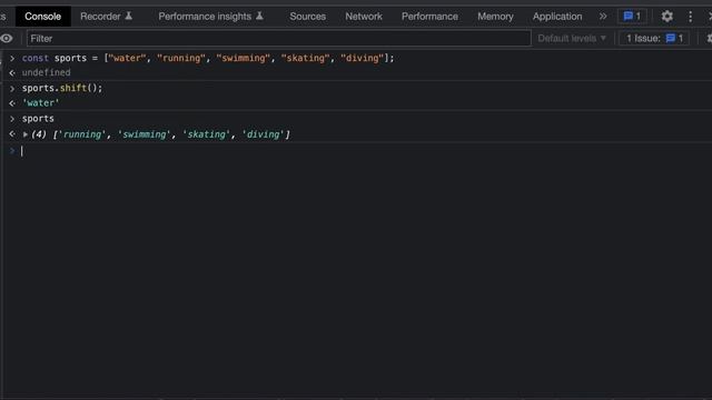 JavaScript Tutorial: Array Shift Method