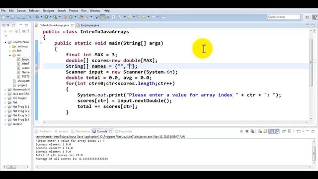 Java Tutorial - Working with Parallel Arrays смотреть онлайн