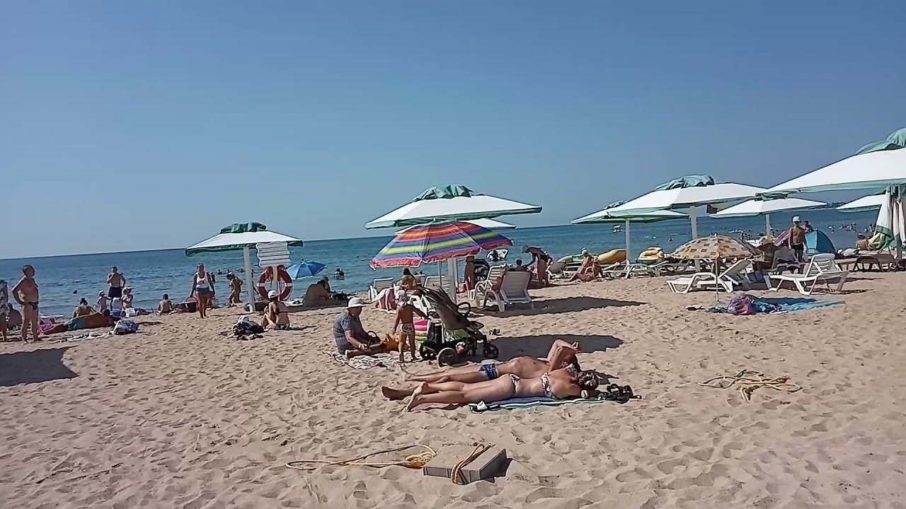 9 августа 2019г. Шикардосная пятница и погода! Евпатория. Крым. Пляж Лазурный Берег.