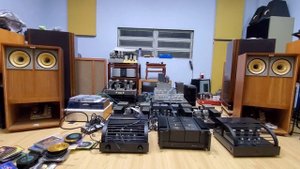 Lowther Super Acousta orginal + passive crossover custom made + LoD HMA 9500mk2 power amp...