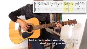 Joan Osborne - One of Us (fingerstyle cover, tabs, lyrics)