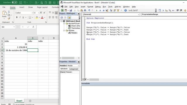 VBA Series | Objeto RANGE e propriedades Value e Text смотреть онлайн