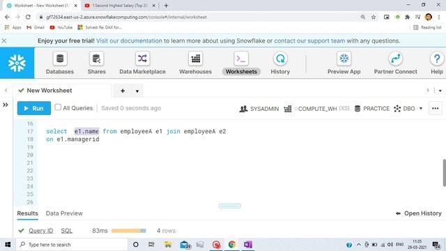 11. Self Join Based Question (Top 20 SQL Interview Questions) |SQL Interview Series for Freshers|