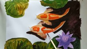 Мастер-класс по живописи «Рыбки кои»