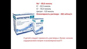 Кишечные инфекции. Солевые растворы для регидратации