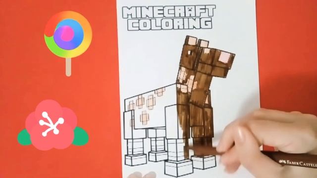 как нарисовать лошадь в майнкрафте для детей Bolalar uchun minecraft ot rasmini chizish смотреть онлайн