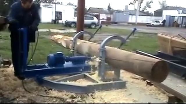 Чашкорезный станок в работе. www.пилорама1.рф смотреть онлайн