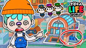 ПОЕЗД в ТОКА БОКА! НОВАЯ ЛОКАЦИЯ ВОКЗАЛ! ОБЗОР ЖЕЛЕЗНОДОРОЖНОЙ СТАНЦИИ! НОВЫЕ СЕКРЕТЫ! #tocaboca