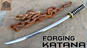 Выковать КАТАНУ из ржавой железной ЦЕПИ