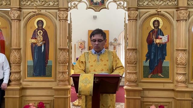 11.06.2023. День всех святых. Чтение Апостольского послания и проповедь Вадима Слепнева смотреть онлайн