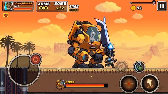 Boss Stage 1.3 : Metal Commando - Squad Metal Shooter - Android Game смотреть онлайн