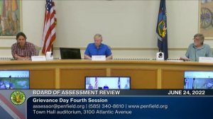 2022: June 24 | Board of Assessment Review - Grievance Day 4