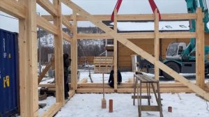 Фахверк монтаж каркаса Камчатка