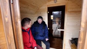 Отзыв владельца. Баня-бочка 3 метра. Компания IMWOOD.by.