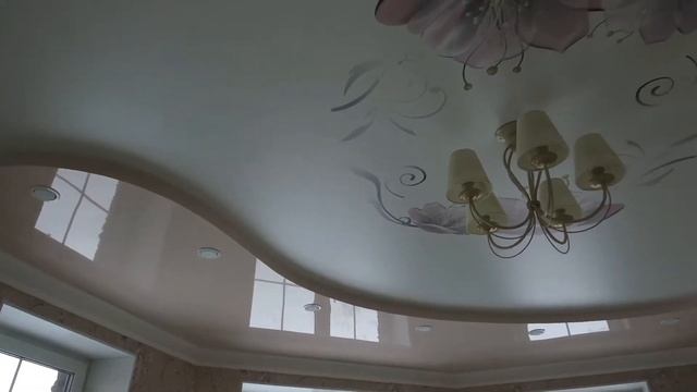 натяжной потолок в спальне с фотопечатью смотреть онлайн