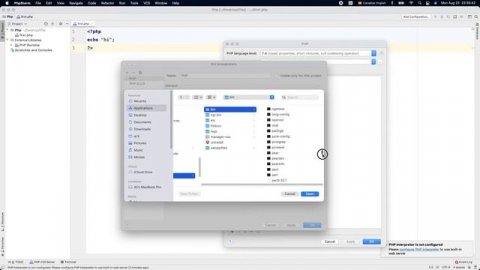 How to configure PHP interpreter in PhpStorm(Xampp+MacOs)