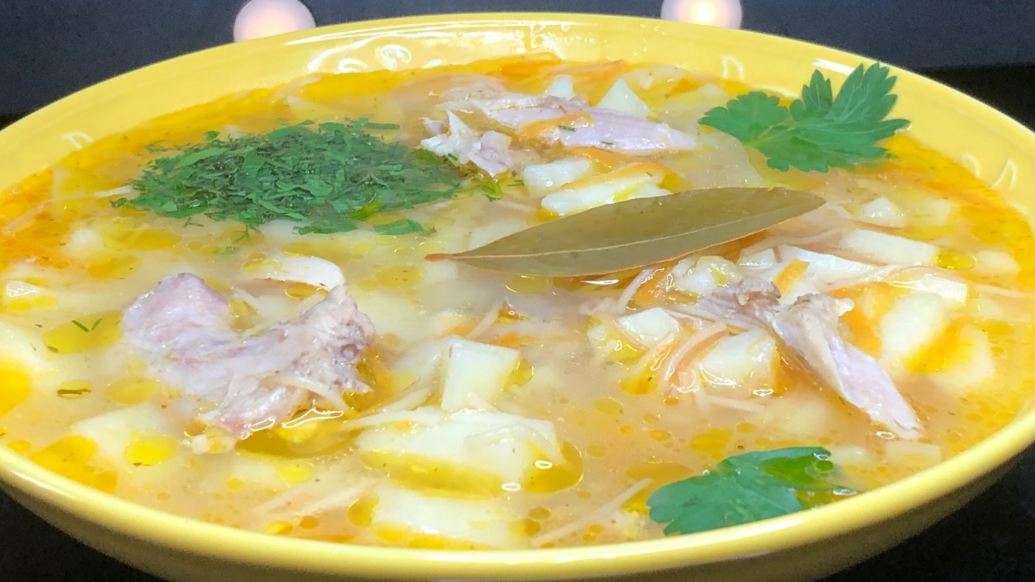 Куриный суп с вермишелью | куриный суп | курица блюда | Рецепты просто.mp4