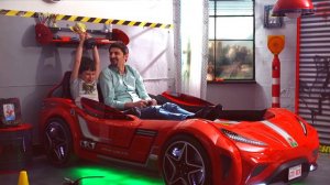 The coolest bed ever! 😎 Cilek GTS Twin Race Car Bed 🏎