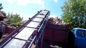 Дровокол с транспортером.