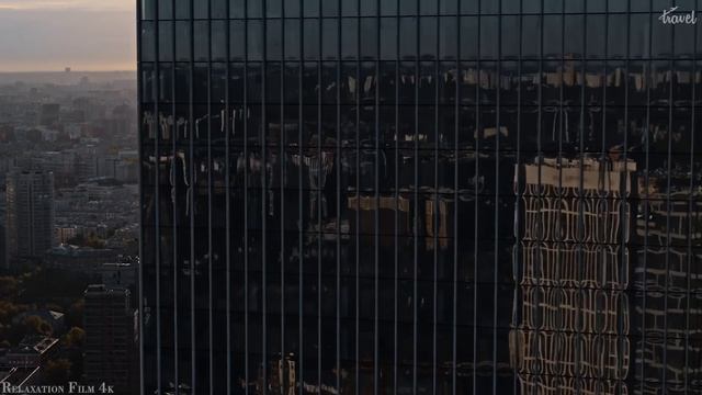 Moscow 4K drone view ?? Flying Over Moscow  Relaxation film with calming music - 4k HDR