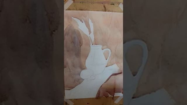 Живопись. Натюрморт из двух предметов быта и драпировки с несложным орнаментом 1 смотреть онлайн