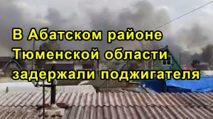 В Абатском районе Тюменской области задержали поджигателя