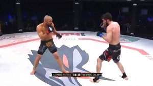 Чеченец vs Бразилец полный бой. Нашхо Галаев против Матеус Маттос