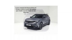 Le Scenic E Tech 100% electric finaliste du trophée Car of the Year 2024