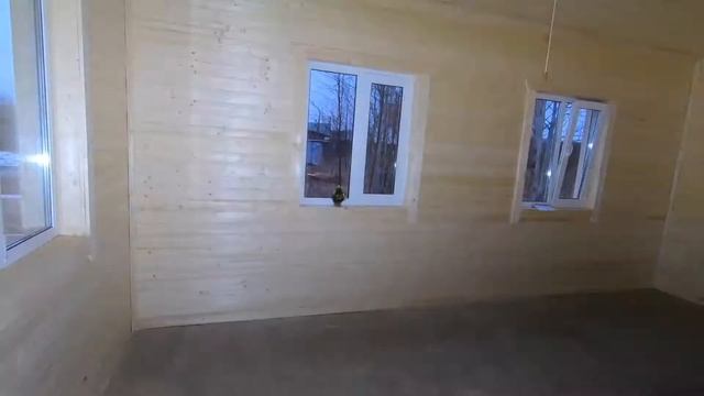 Каркасная баня. д Коккорево.  КП Ладожский маяк. Баня 6х9 метров. смотреть онлайн