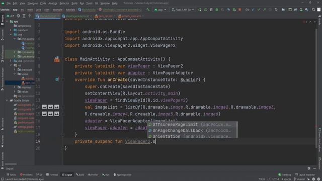 Auto Image Slider using View Pager2 Kotlin Android Studio