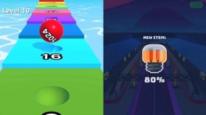 ?? Ball Run 2048 Vs Race Master 3D Car Racing All Levels Gameplay 4K 26