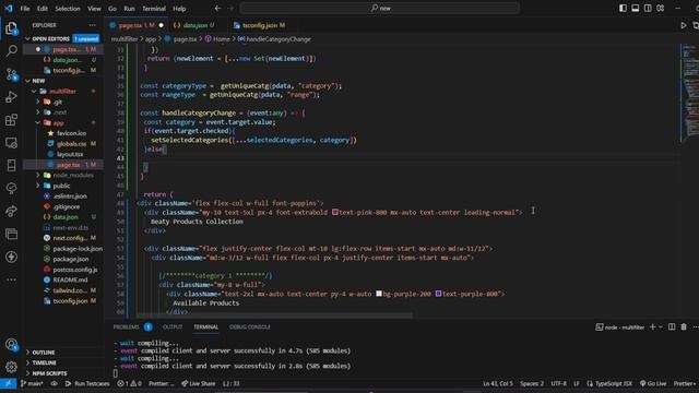 Build an advanced multi-category filter using Nextjs, Typescript &Tailwindcss | Recommendation site